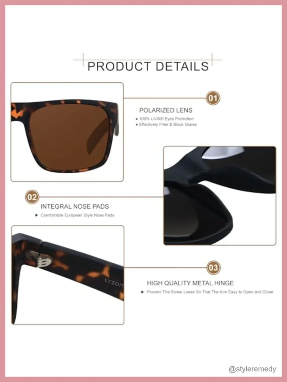 XL Oversized Square Sunglasses for Big Heads Polarized UV400